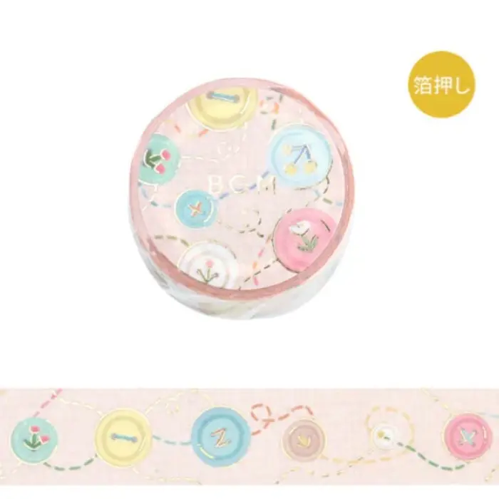 BGM – Washi Tape, Life Series – Colorful Buttons BM-LGCD056