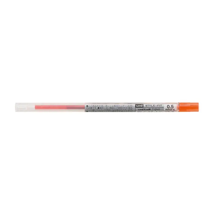 Uni Mitsubishi – Style Fit Gel Ink Ballpoint Pen Refill 0.5mm, Mandarin Orange