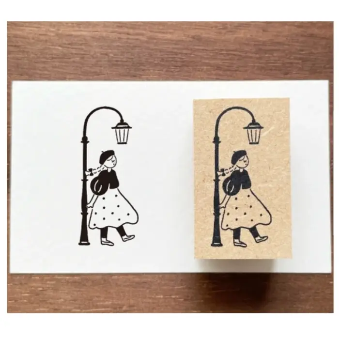 Stamp Marche – Timbro Illustrato Marl-chan by Street Lamp