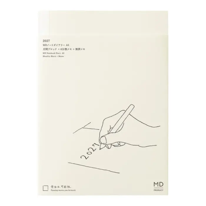 MD Paper – MD Notebook Diary 2027, A5, Agenda Mensile