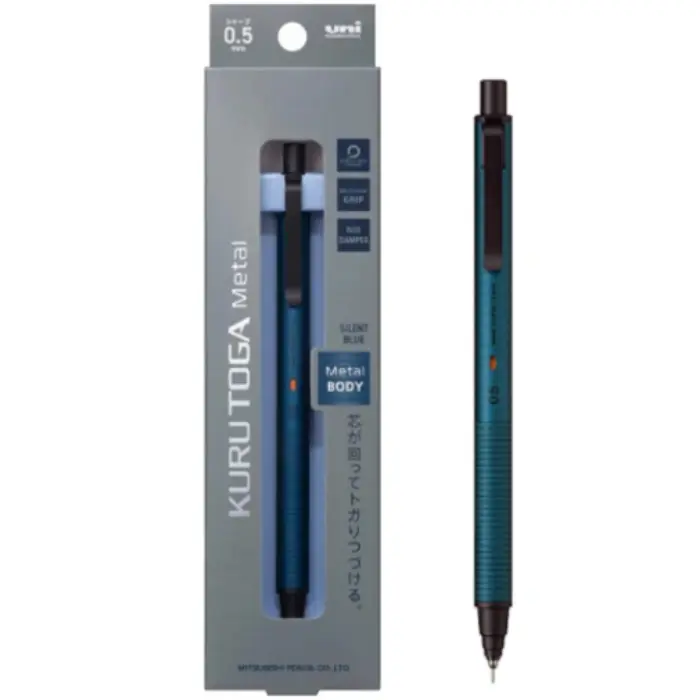 Uni Mitsubishi – Kuru Toga Metal 0.5mm, Silent Blue