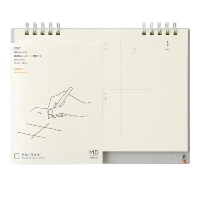 MD Paper – MD Calendar Weekly 2027, Calendario da Scrivania Settimanale