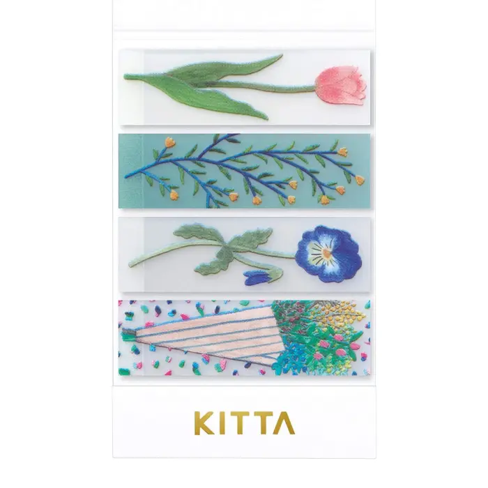 King Jim – KITTA Clear Sticky Note, Flower