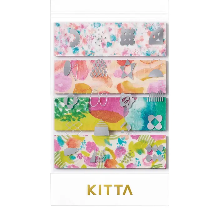 King Jim – KITTA Collage Washi Tape, Watercolor