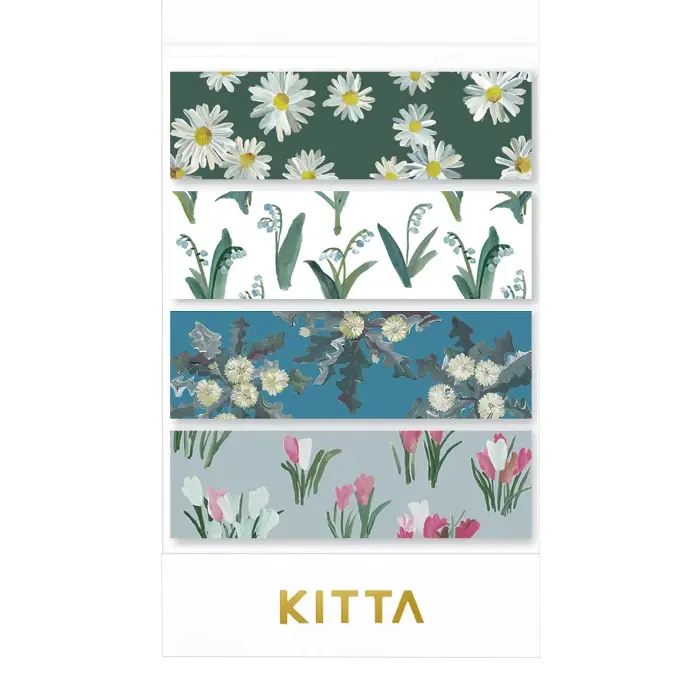 King Jim – KITTA Washi Tape, Flower 9