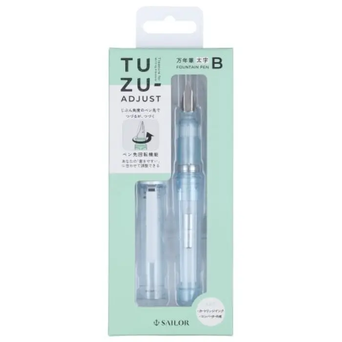 Sailor – TUZU ADJUST Fountain Pen, Bold Nib, Crystal Sky (Glassy Limited Edition)
