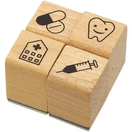 Kodomo no Kao – Timbro Notebook Stamp Club, Set da 4, Hospital