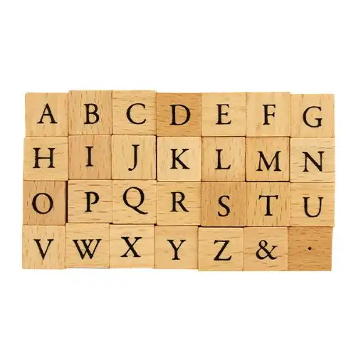 Kodomo no Kao – Petit Letter Stamp Set Large / Alphabet Capital Letters