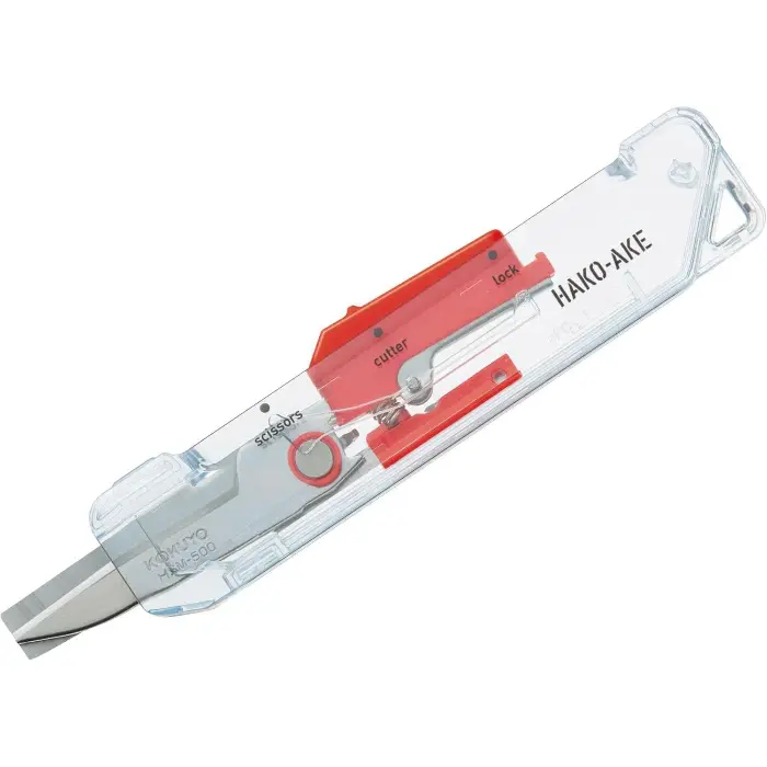 Kokuyo – Hakoake 2 Way Portable Scissors, TM Red