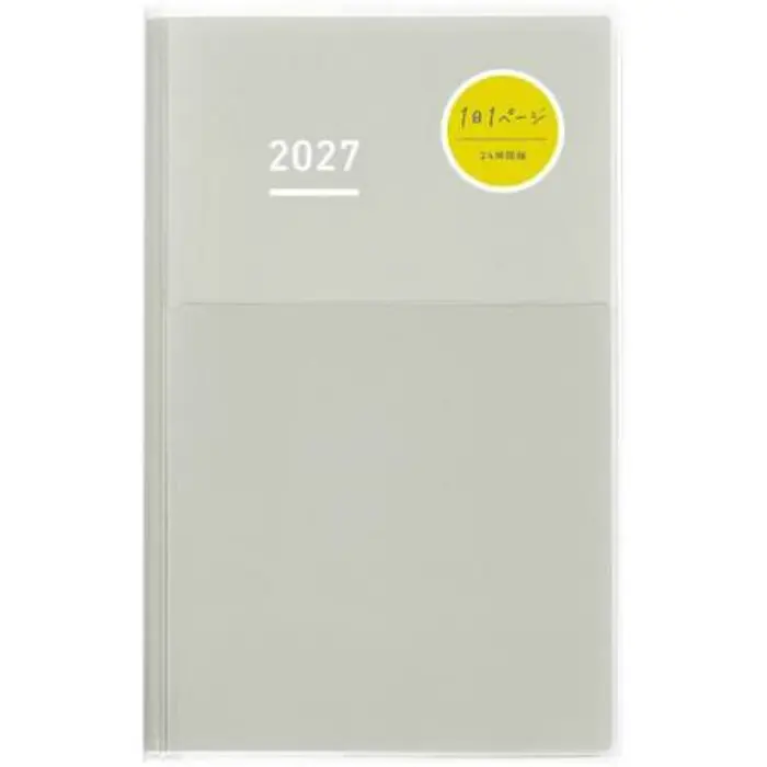 Kokuyo – Jibun Techo DAYs 2027 A5 Slim, Gennaio 2027 – Dicembre 2027, Grigio