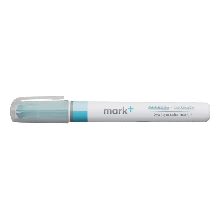 Kokuyo – Mark+ 2 Tone Marker Green, Evidenziatore a Doppia Tonalità