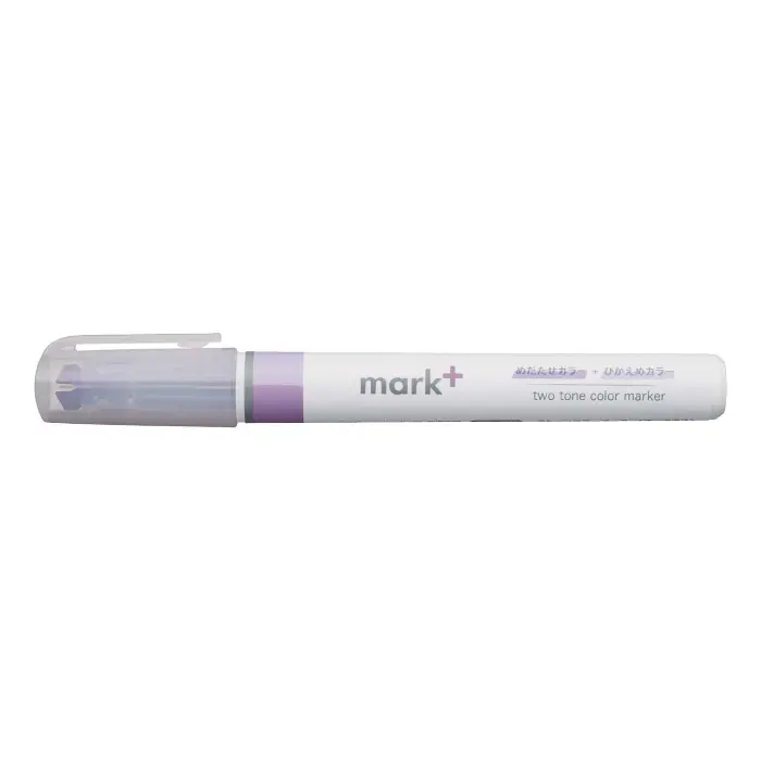 Kokuyo – Mark+ 2 Tone Marker Purple, Evidenziatore a Doppia Tonalità