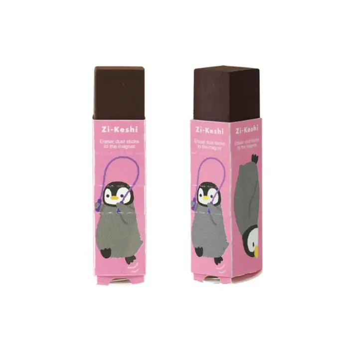 Kutsuwa – Zi-Keshi, Gomma magnetica, Pastel Animal (Pinguino)