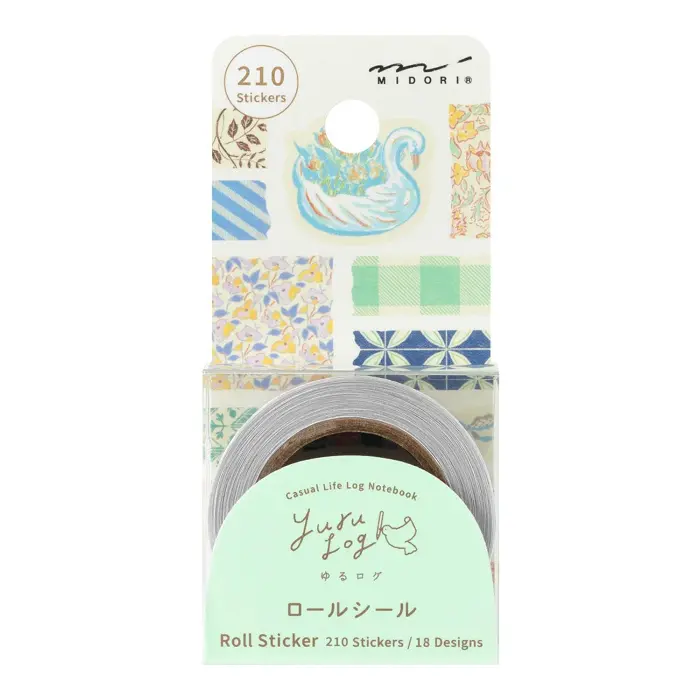 Midori – Yuru Log Roll Sticker Antique
