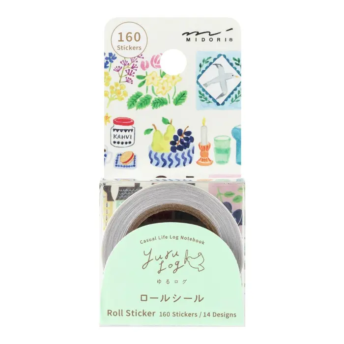 Midori – Yuru Log Roll Sticker Stamps