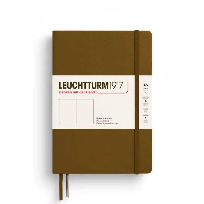 Leuchtturm 1917 – Medium A5, Hardcover, Spice Brown, Blank
