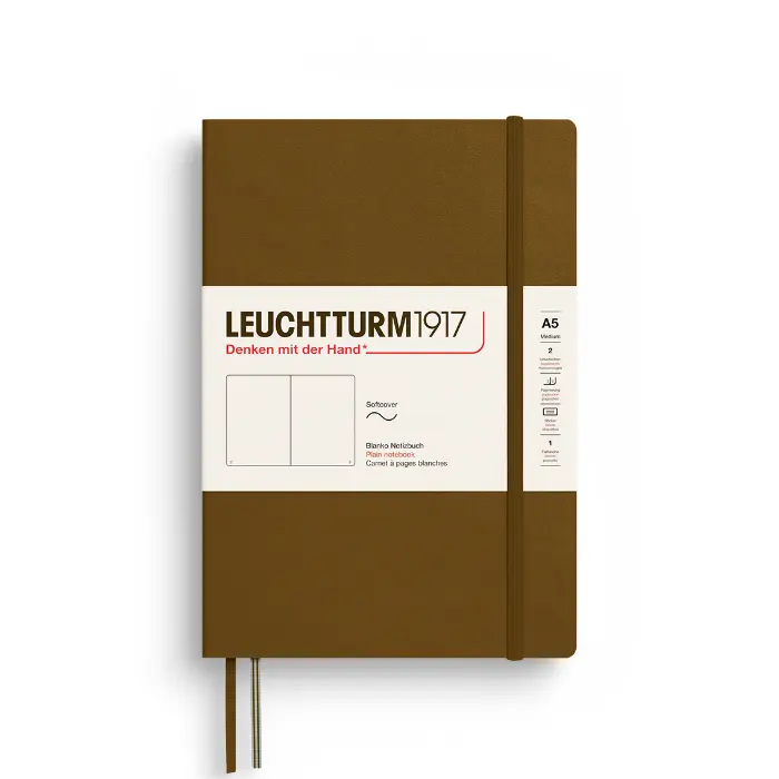 Leuchtturm 1917 – Medium A5, Softcover, Spice Brown, Blank