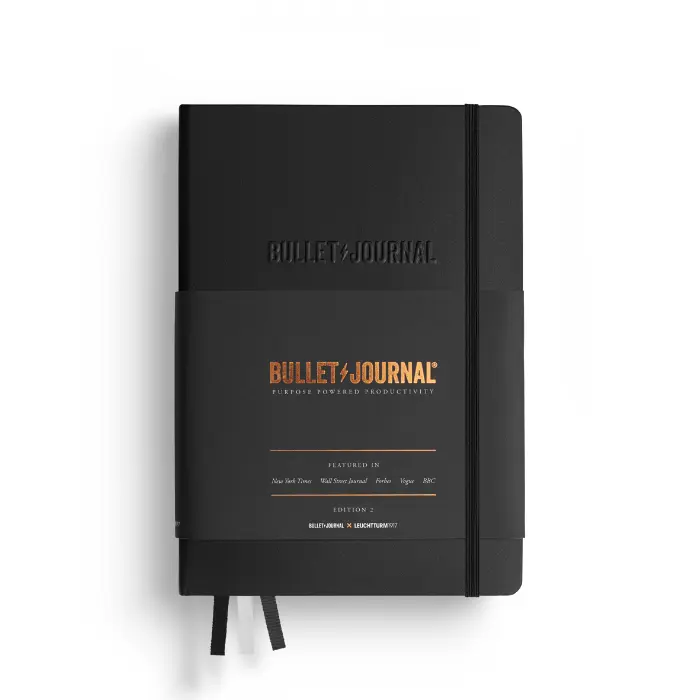 Leuchtturm1917 – Bullet Journal Edition 2, Medium A5, Hardcover, Dotted, Black