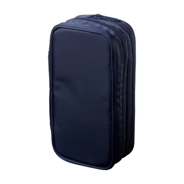 Lihit Lab – XCOA Spread Double Pen Case, Midnight Navy