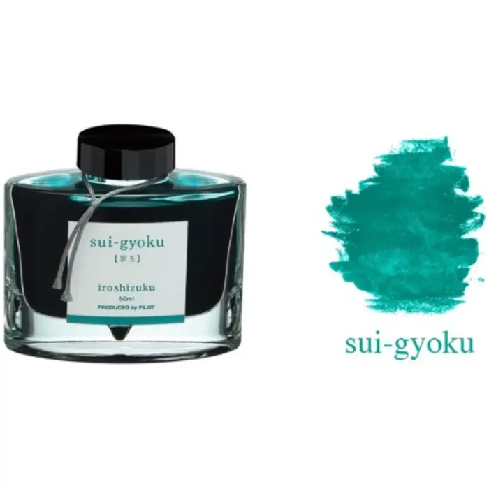 Pilot – Iroshizuku, Inchiostro per stilografica, Sui-Gyoku (Giada Verde), flacone 50 ml