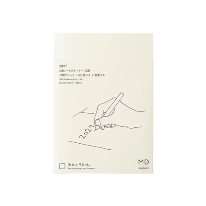 MD Paper – MD Notebook Diary 2027, A6, Agenda Mensile