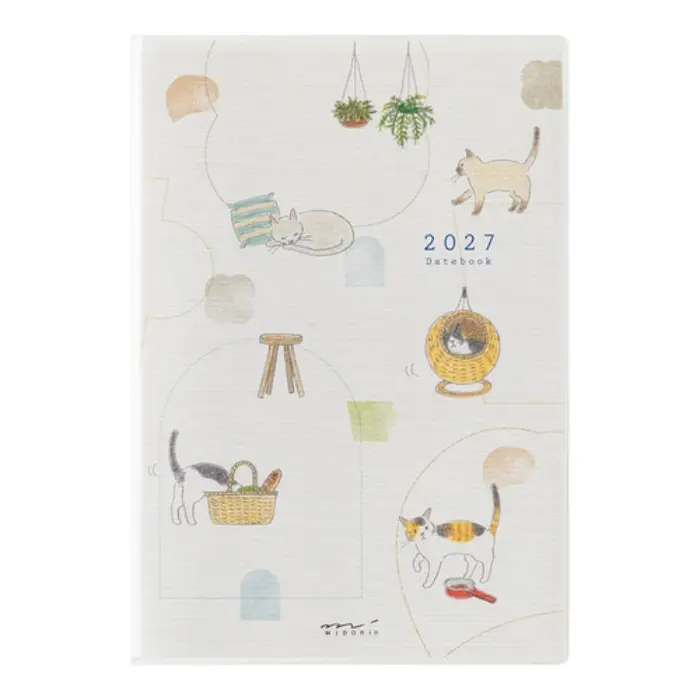 Midori – Pocket Diary 2027 Cat B6, Agenda Settimanale/Mensile