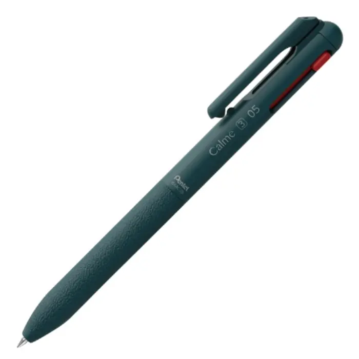 Pentel – Penna Calme 3 Colori 0.5mm, Turquoise Blue