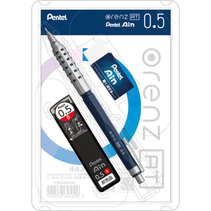 Pentel – Portamine Orenz AT 0.5 mm, Set Multi Pacchetto, Blu Scuro