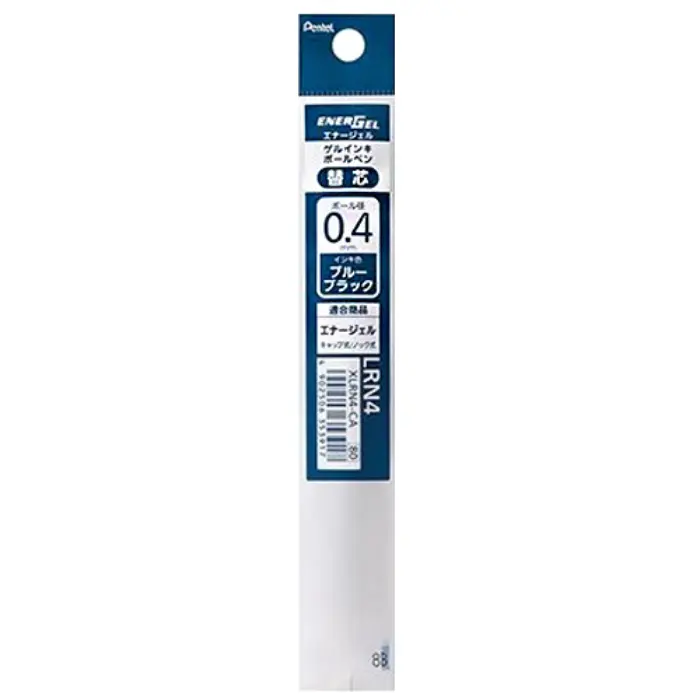 Pentel – Ricarica EnerGel Clena 0.4mm, Blue Black