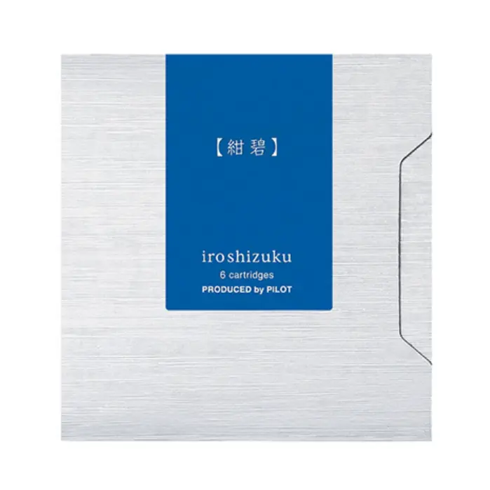 Pilot – Iroshizuku Cartucce Inchiostro Kon-peki (Azzurro del Pacifico), 6 pezzi