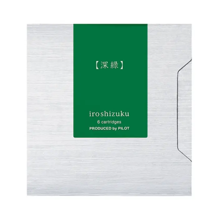 Pilot – Iroshizuku Cartucce Inchiostro Shin-ryoku (Verde Foresta), 6 pezzi