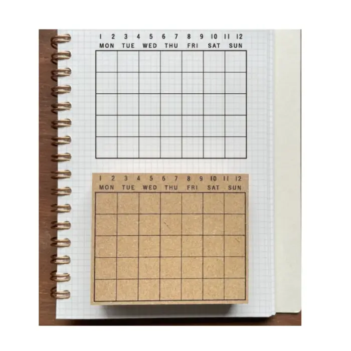 Stamp Marche – Timbro Monthly Calendar