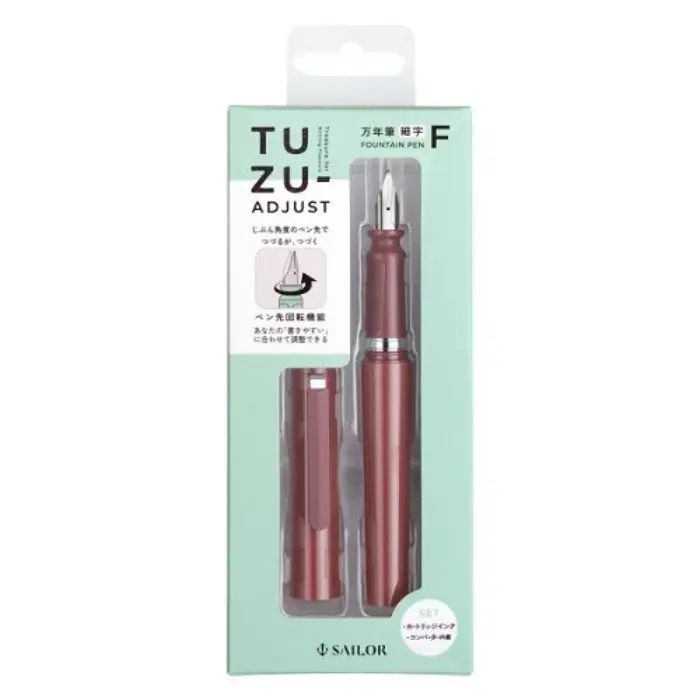 Sailor – Stilografica TUZU ADJUST, punta Fine, Red (Edizione Limitata)