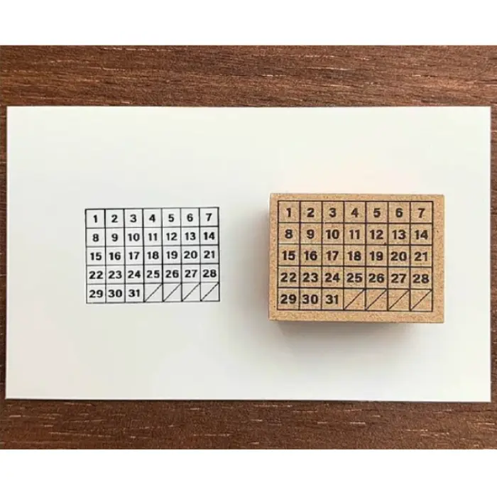 Stamp Marche – Timbro Habit Tracker Calendar Type M