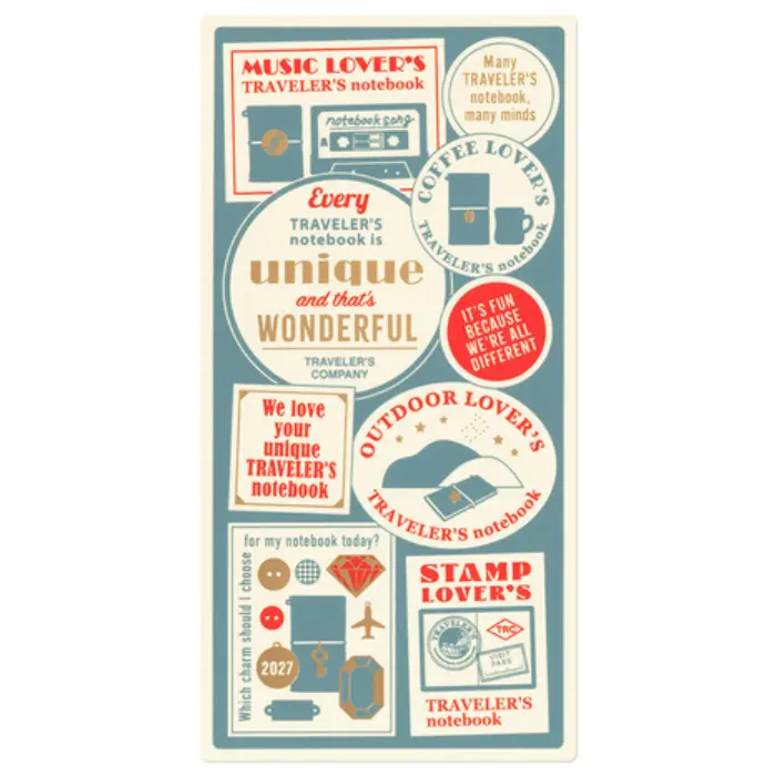 Traveler's Company – Plastic Sheet 2027, Regular Size