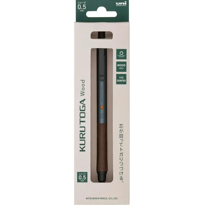 Uni Mitsubishi – Kuru Toga Wood 0.5mm, Steel Blue