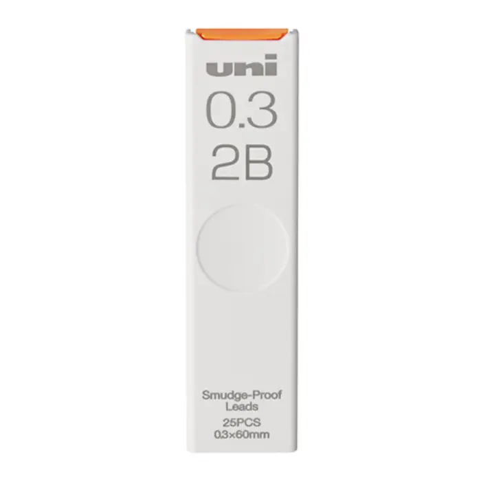 Uni Mitsubishi – Mine Smudge-Proof Leads 0.3mm 2B