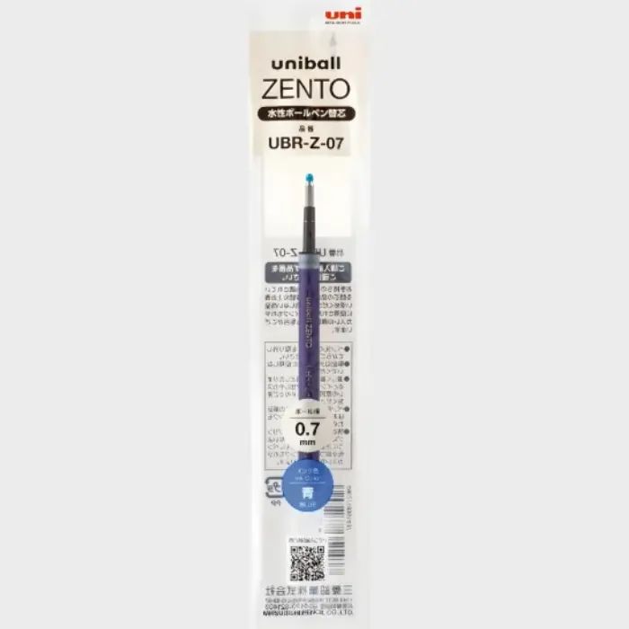 Uni Mitsubishi – Ricarica Uni-ball Zento, 0.7 mm, Blu