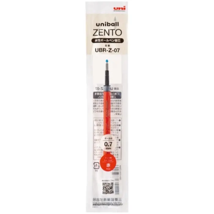 Uni Mitsubishi – Ricarica Uni-ball Zento 0.7 mm, Rosso