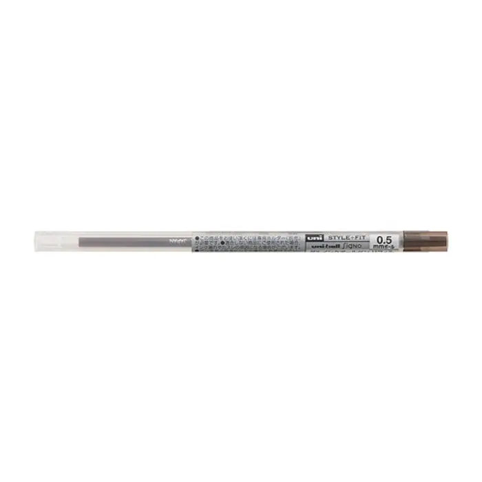 Uni Mitsubishi – Style Fit Gel Ink Ballpoint Pen Refill 0.5mm, Brown Black