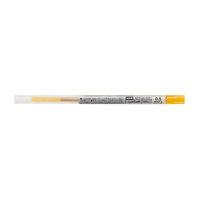 Uni Mitsubishi – Style Fit Gel Ink Ballpoint Pen Refill 0.5mm, Golden Yellow