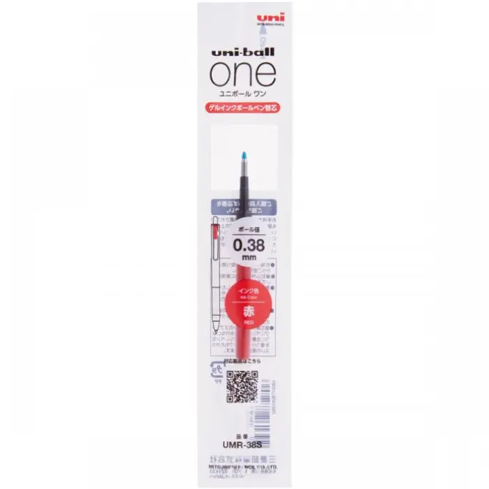 Uni Mitsubishi – Ricarica Uni-ball One 0.38mm, Rosso