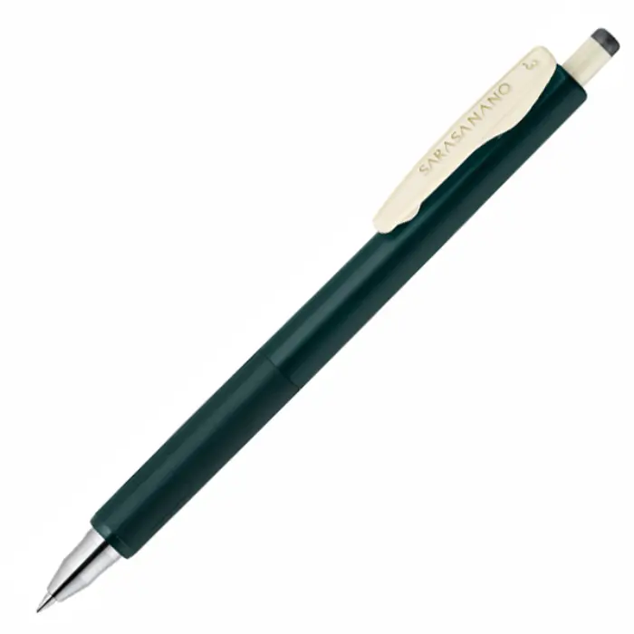 Zebra – Sarasa Nano 0.3mm, Green Black